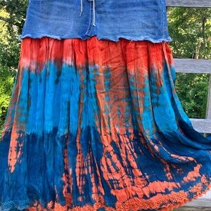 Upcycled Jean skirt